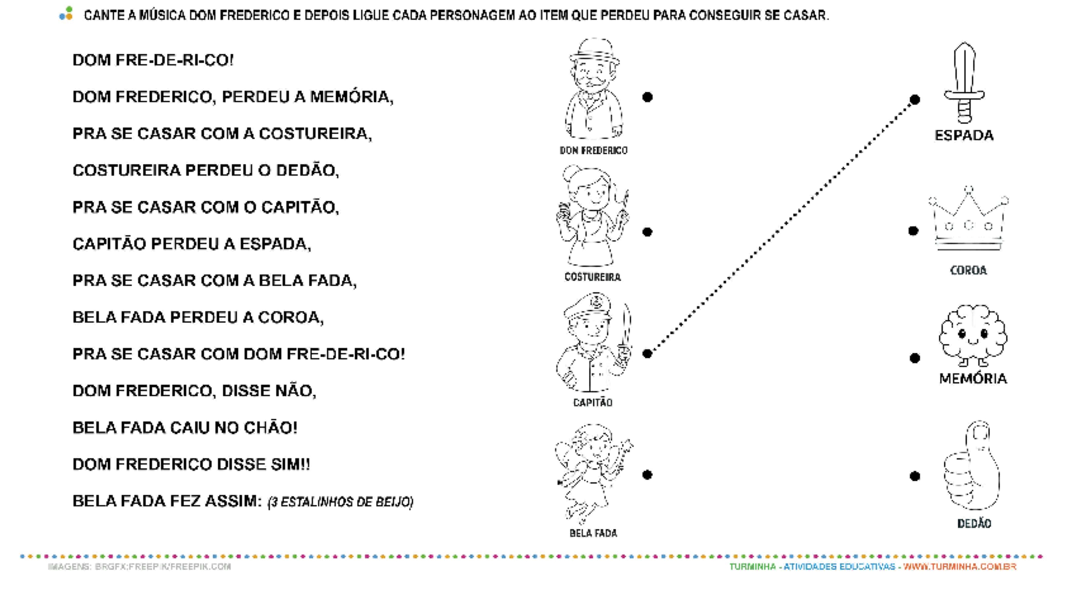 Atividade Musical: DOM FRE-DE-RI-CO!- atividade educativa para Pré-Escola (4 e 5 anos) Atividade Musical: DOM FRE-DE-RI-CO! - atividade educativa para Pré-Escola (4 e 5 anos)