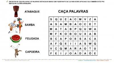 Dia da Consciência Negra – Caça-Palavras