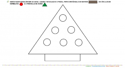 Árvore de Natal de Formas Geométricas